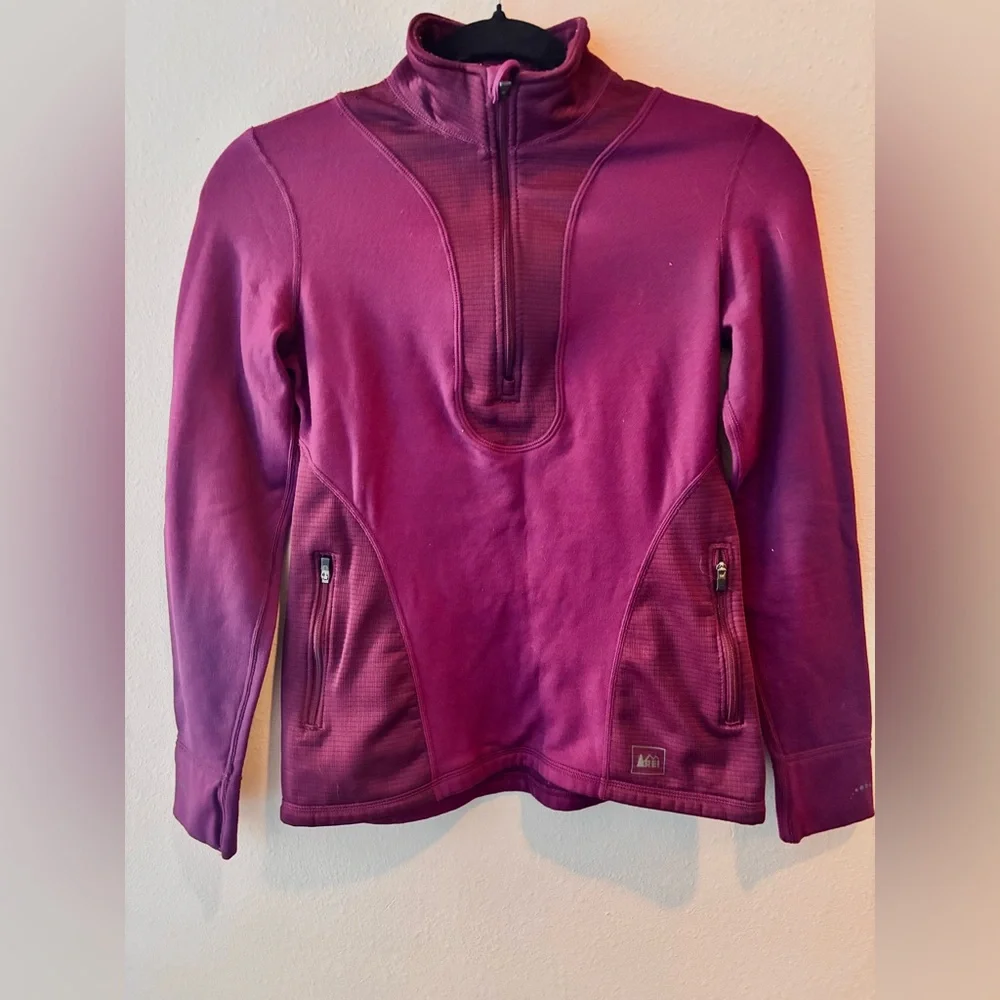 REI Women's Plum Quarter-Zip Fleece - Picture 4 of 9